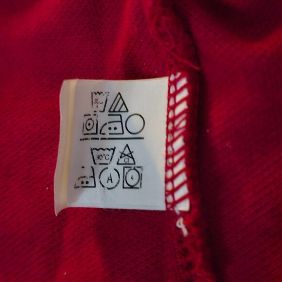 CHAPS Ralph Lauren Men's Red Cotton Striped Casual Golf Polo Shirt Size XXL - Picture 6 of 8